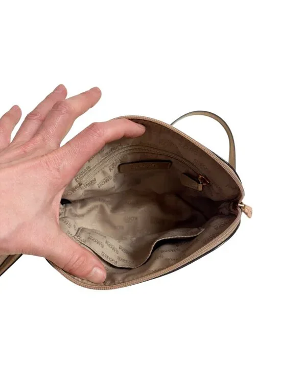 Michael Kors Gold Dome Crossbody Bag - Picture 4 of 5